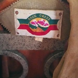 Vintage rock creek fringe leather jacket